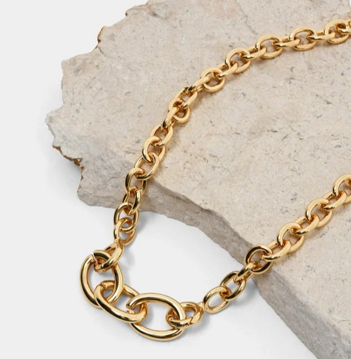gold plated chain necklace 