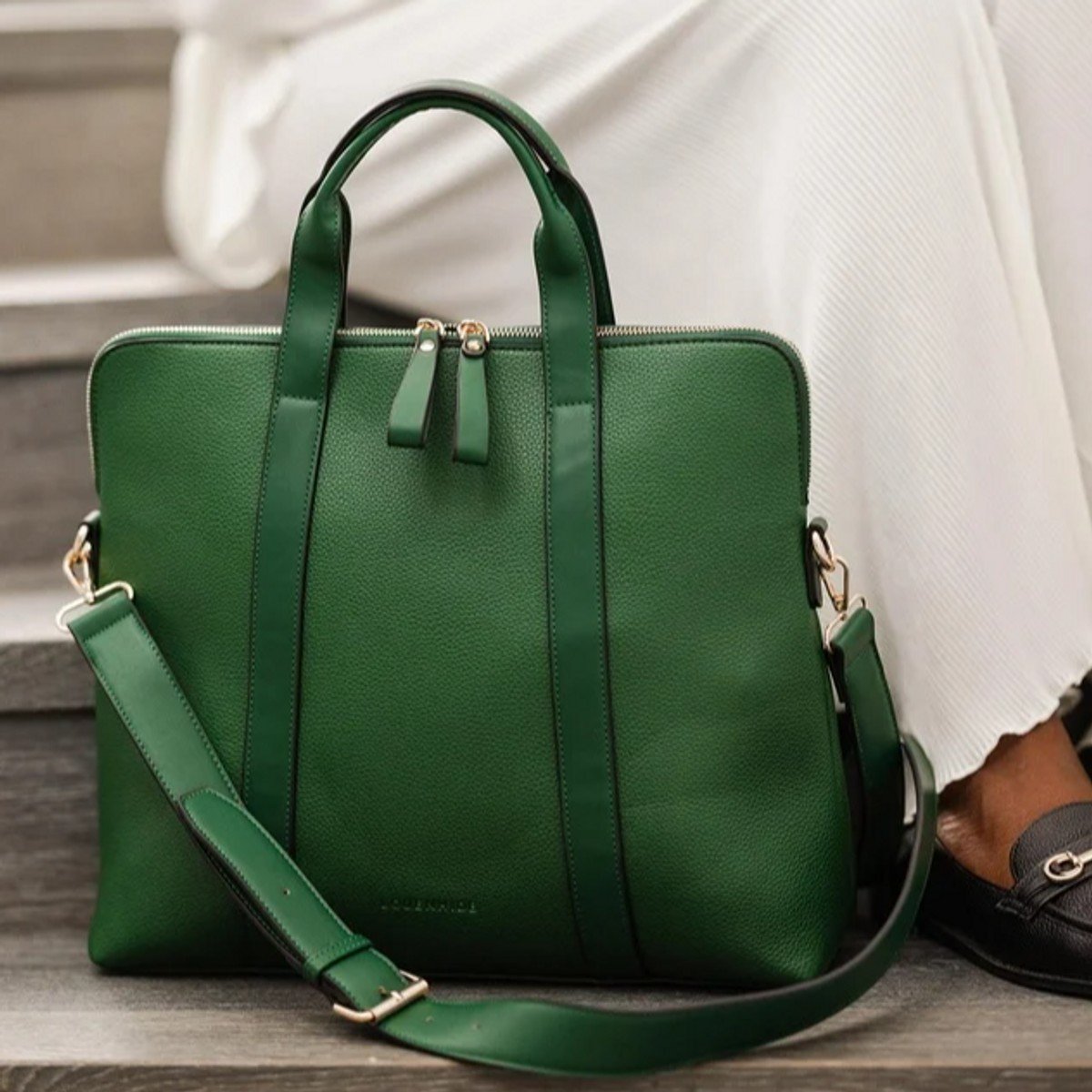 laptop bag in green from Louenhide