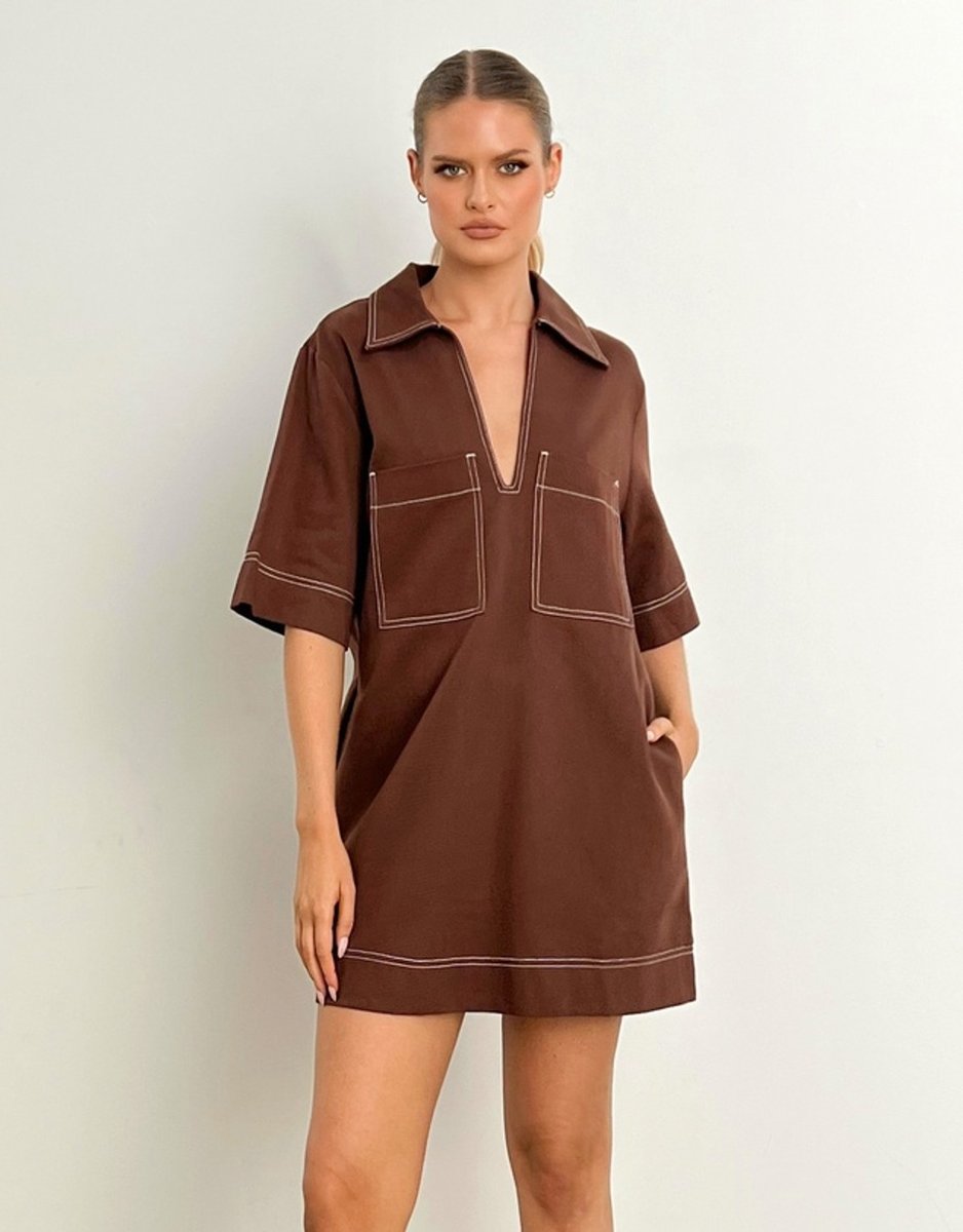 relaxed fit mini dress from Madison The Label