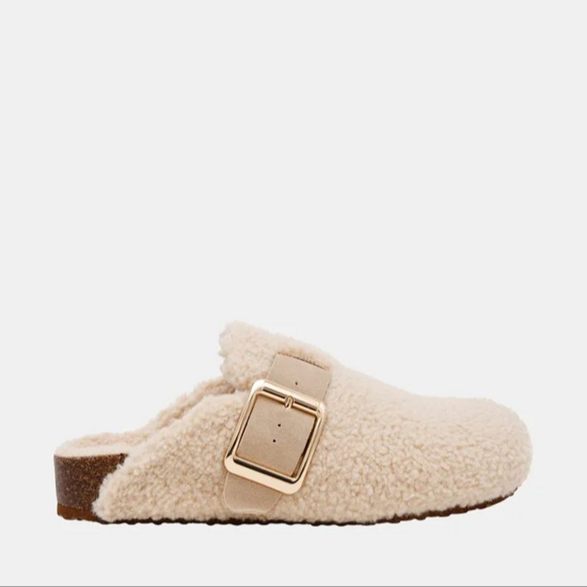 faux shearling flatform clog from Steve Madden