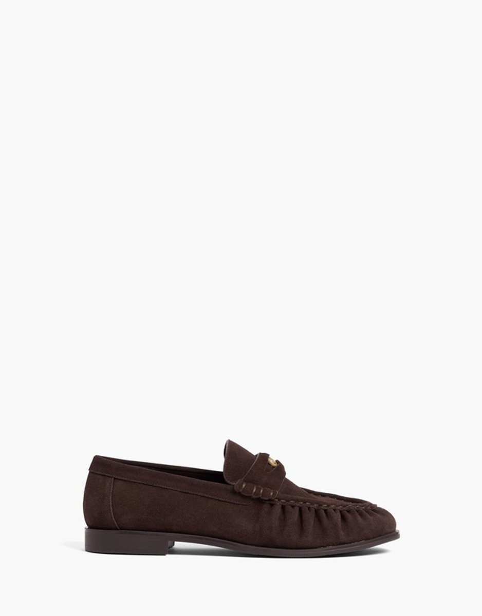 brown suede leather loafer from Witchery