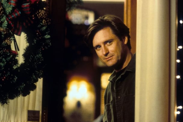 Bill Pullman at the Callaghan house in the movie While You Were Sleeping.