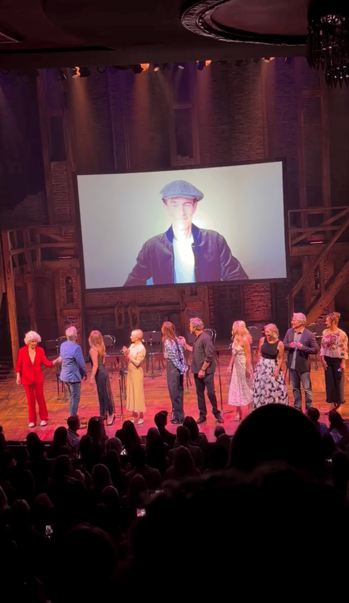 James Van Der Beek shares a surprise video with fans during the Dawson's Creek runion charity event.