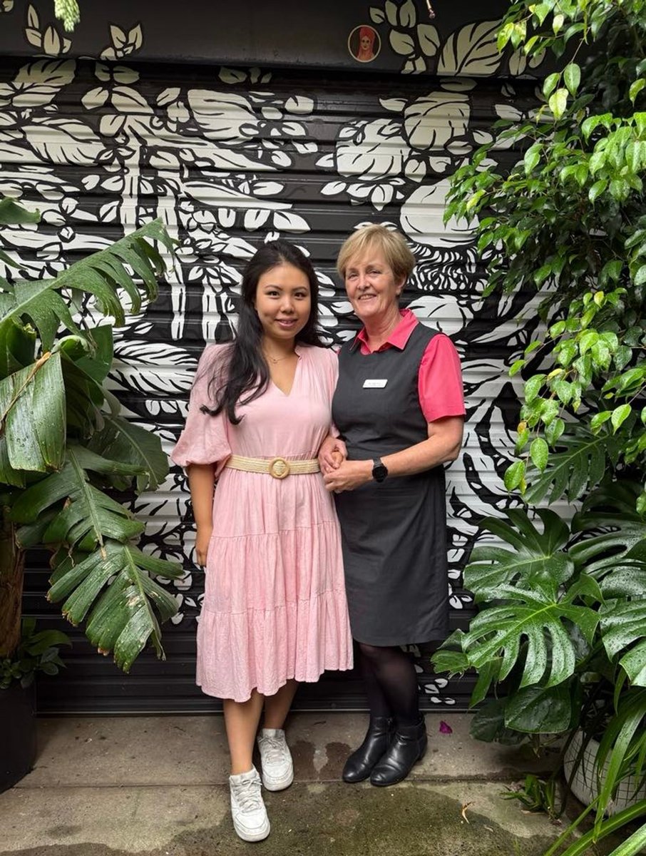 Jess Wu with her McGrath Foundation breast care nurse Peta Brydon.