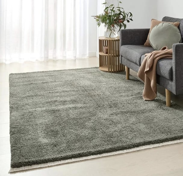 Forest green rug from Kmart