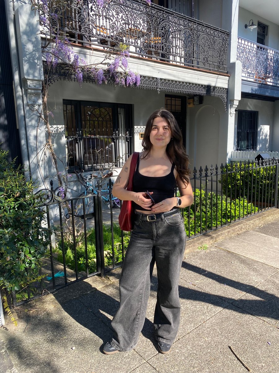 Writer Ailish Delaney wears the Kmart Wide Leg Jeans in black.