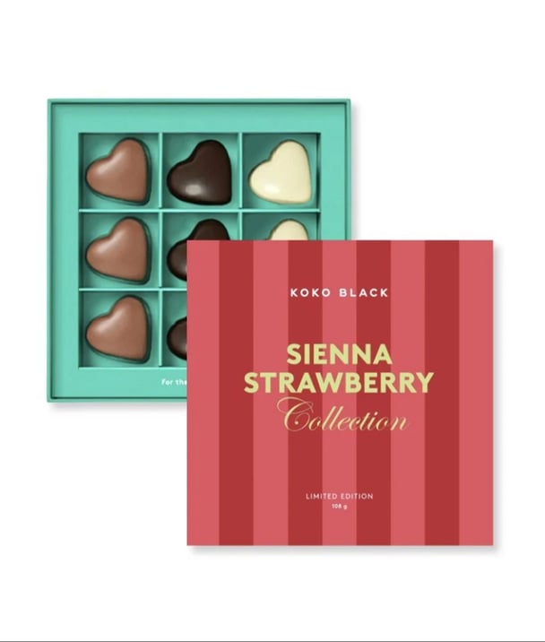 sienna strawberry chocolate gift pack from Koko Black