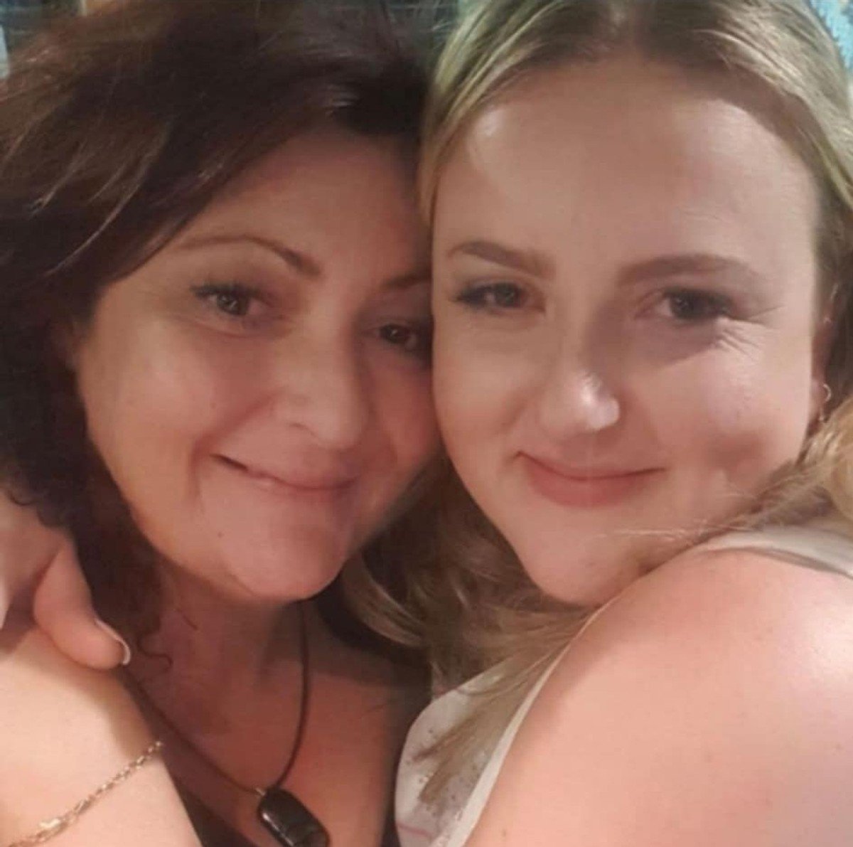 Kylie Sanders with a friend.