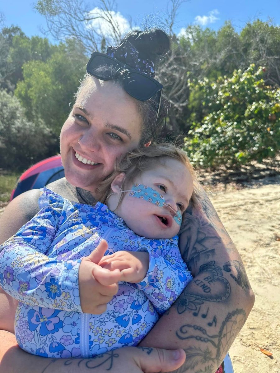 Medical mum La Toya smiles with her daughter Luna, who has Kleefstra Syndrome — a rare genetic disorder characterised by intellectual disability.