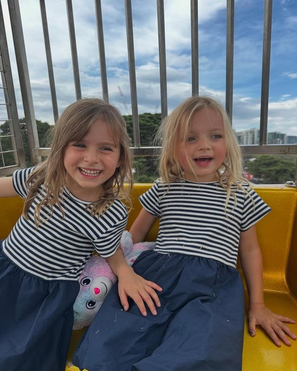 Matty J and Laura Byrne's daughters Marlie-Mae and Lola.