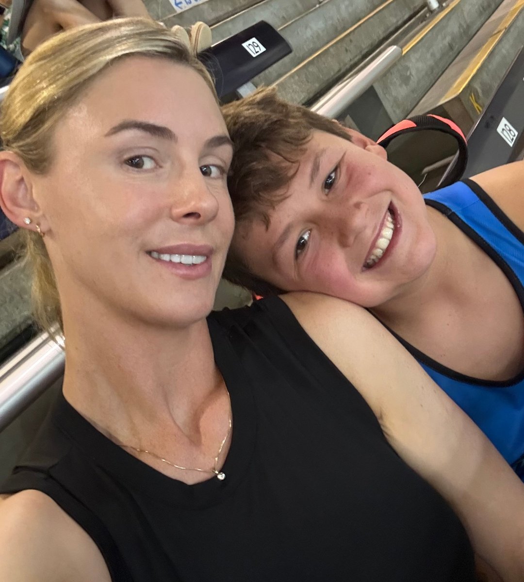 Laura Smith with one of her sons.