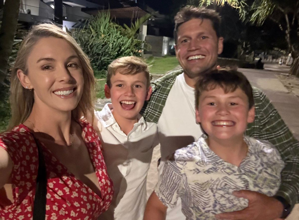 Laura Smith with her family.