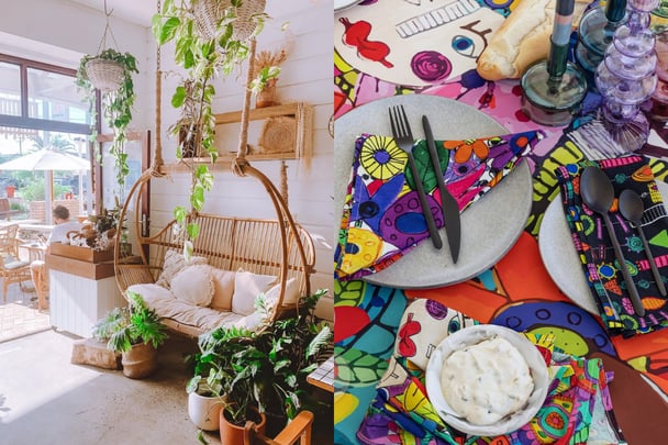 Papaya Cafe and table linens from Riley Burnett Lennox Head NSW