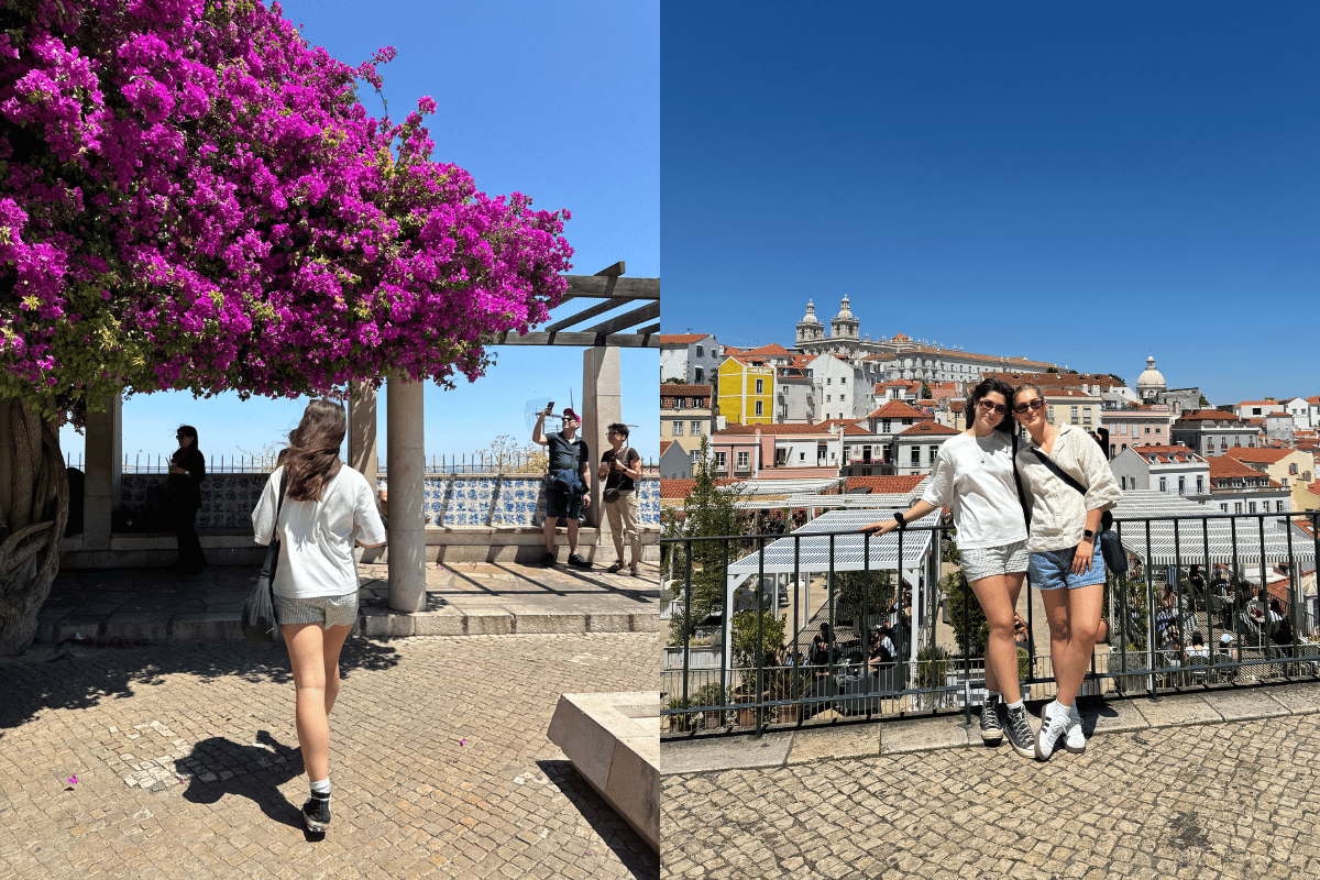Viewpoints in Lisbon, Portugal.