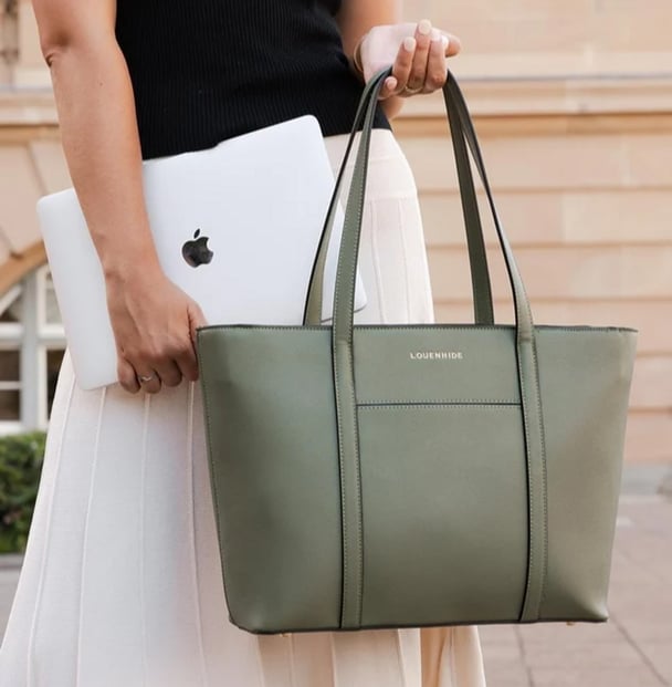 sage green handbag
