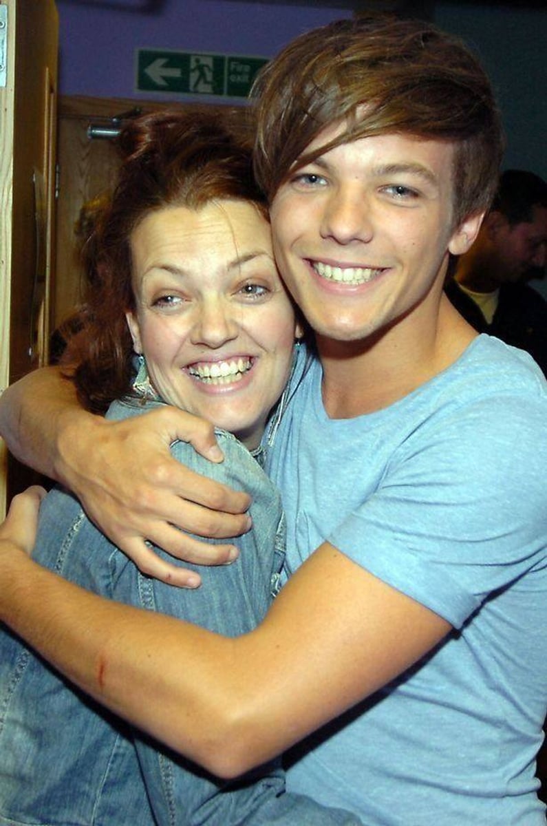 Louis Tomlinson and his mother Johannah Deakin.