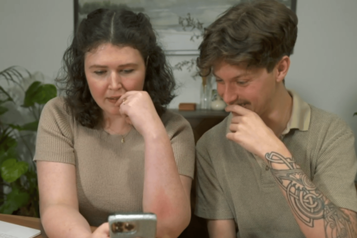 Lyndal Bubke and her half-sibling Gabe.