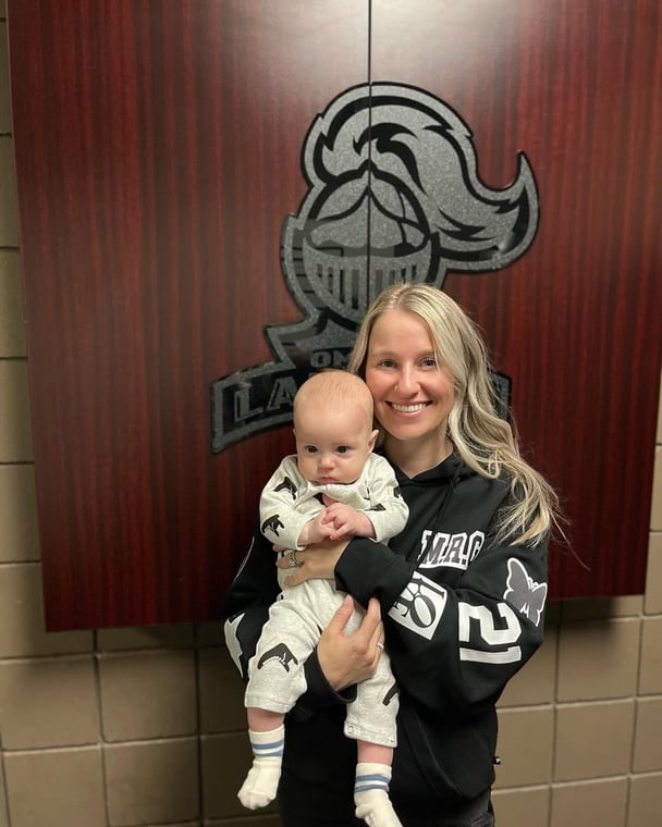 Madeline Gaudreau with her son Tripp, born after his father Matthew Gaudreau was killed by an alleged drunk driver.