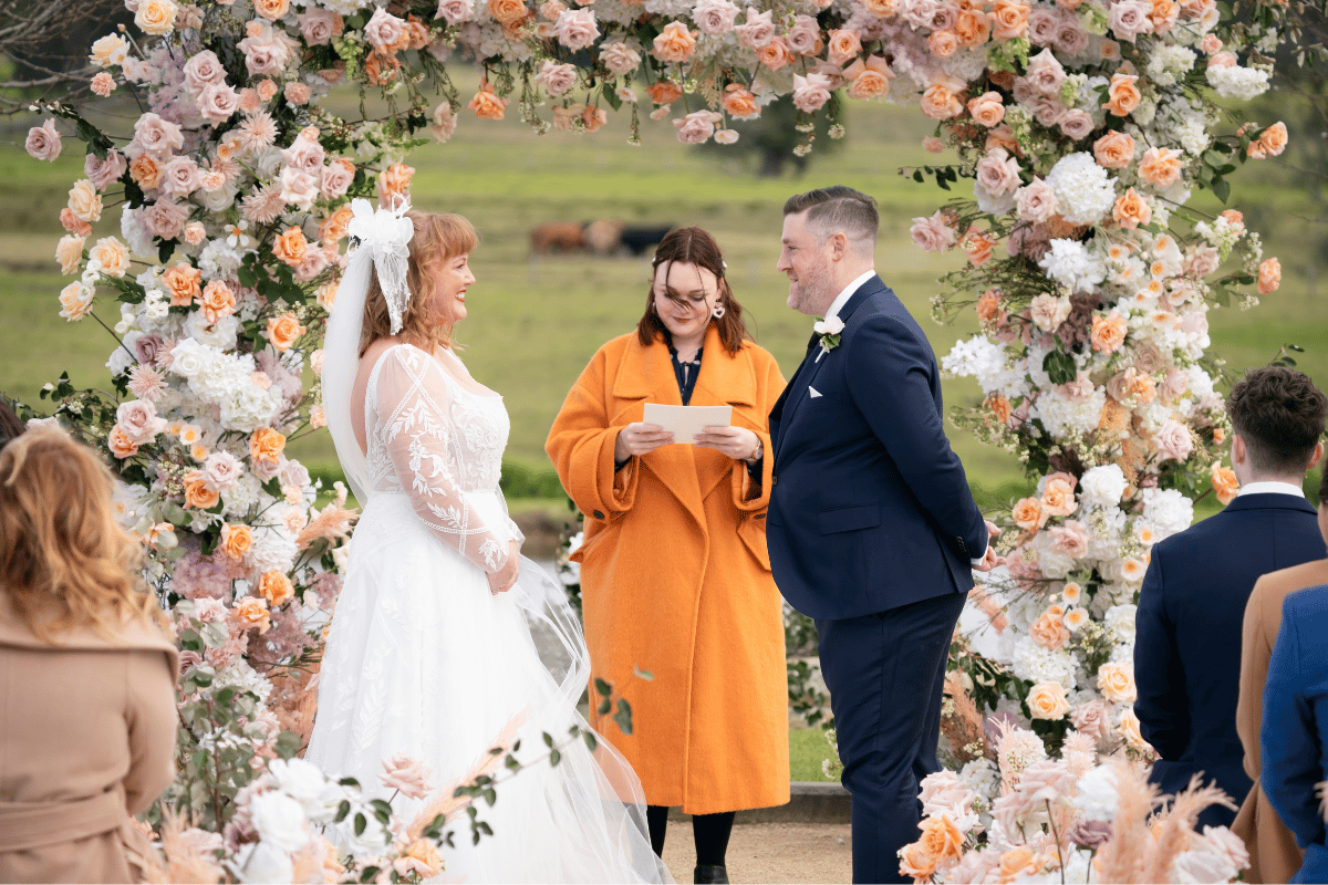 Katie and Tim on Married At First Sight Australia 2025. 