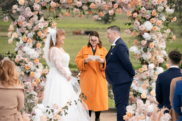 Katie and Tim on Married At First Sight Australia 2025.