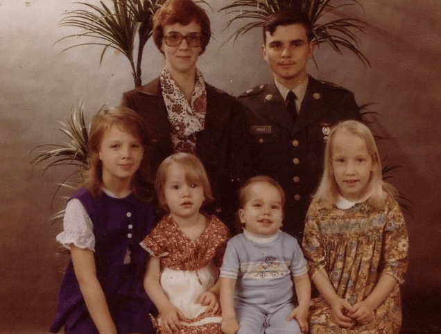 Mary Louise Day, front left, with her family. 