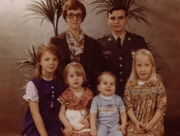 Mary Louise Day, front left, with her family.
