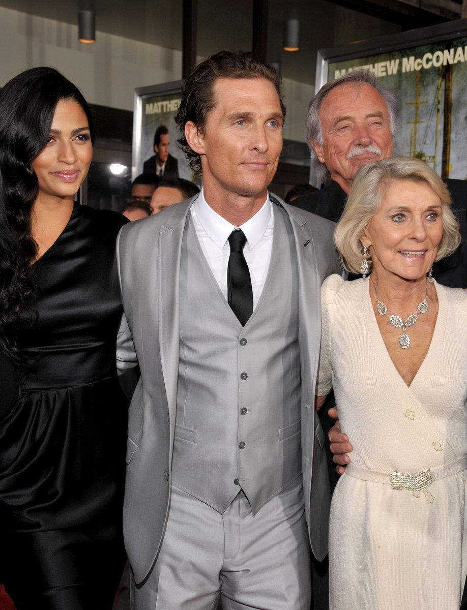 McConaughey, his wife Camila Alves, and his mother McCabe.