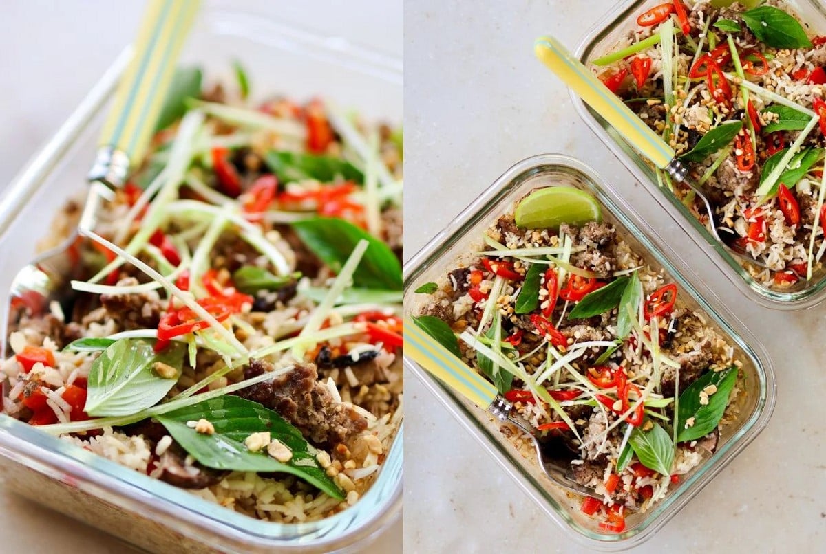 thai beef meal prep meals