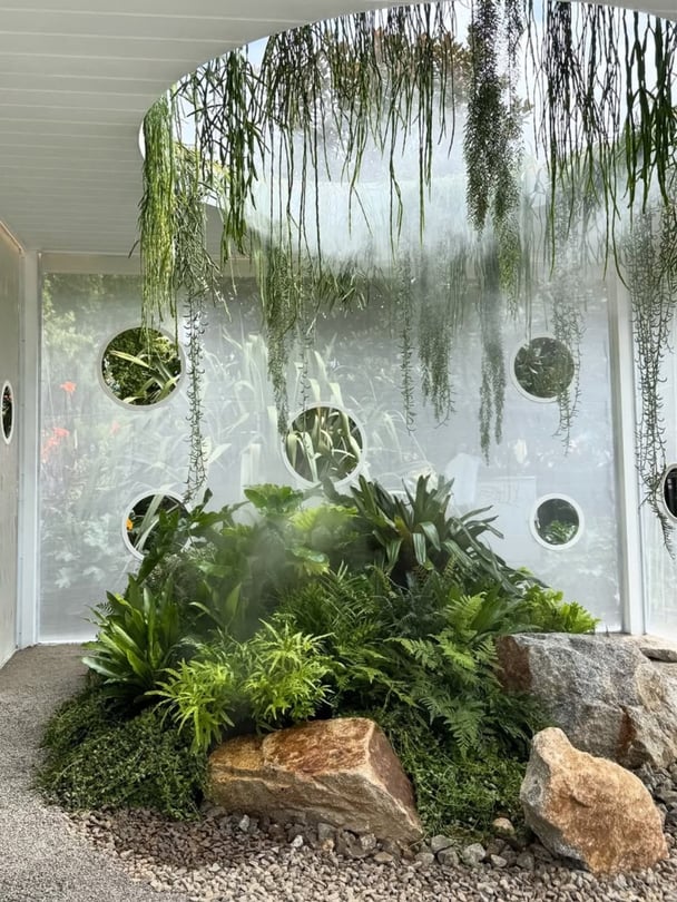 Inside the Melbourne International Flower and Garden Show.
