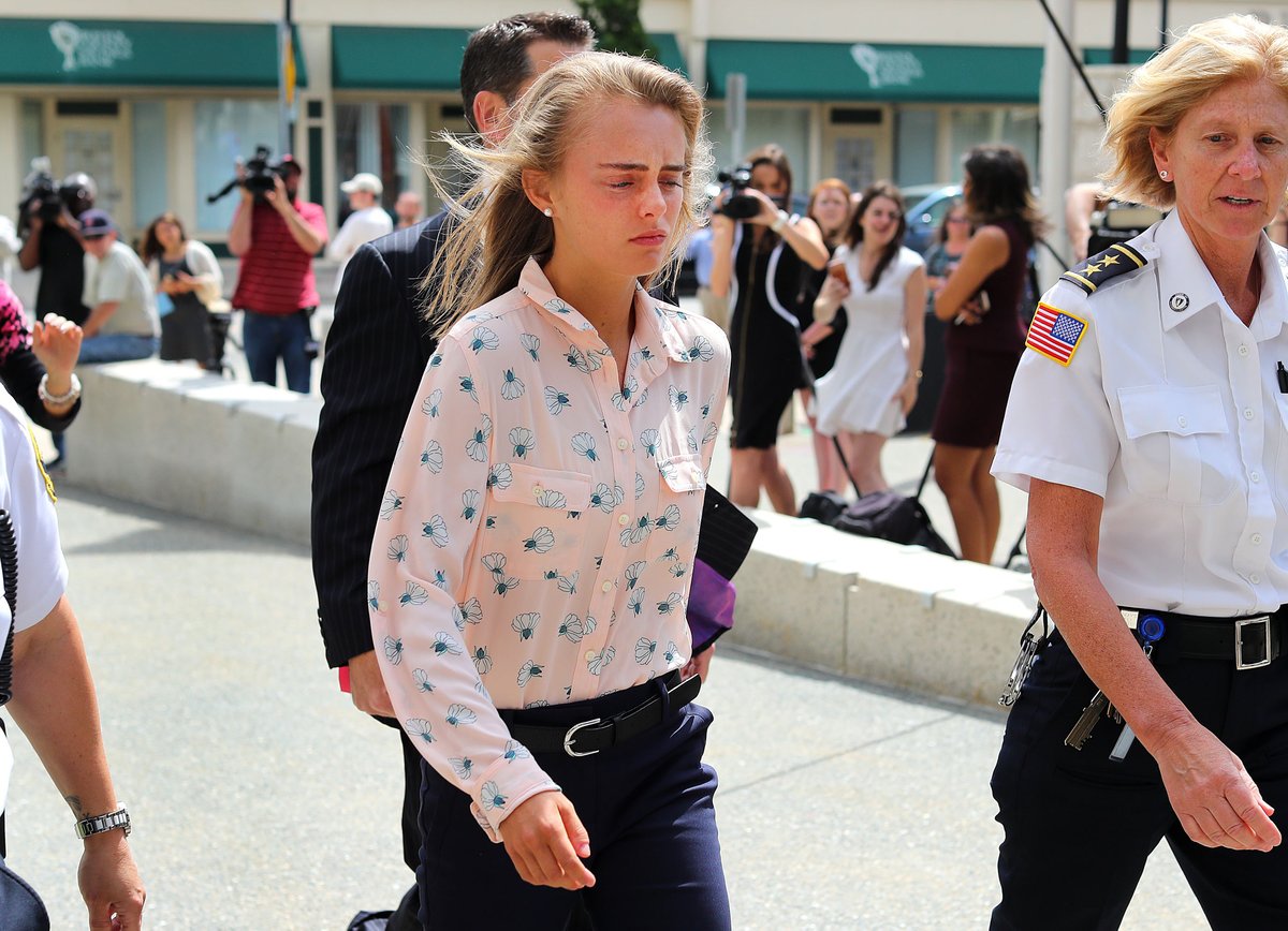 Michelle Carter arrives at Taunton District Court in Taunton, MA on Jun. 16, 2017 to hear the verdict in her trial