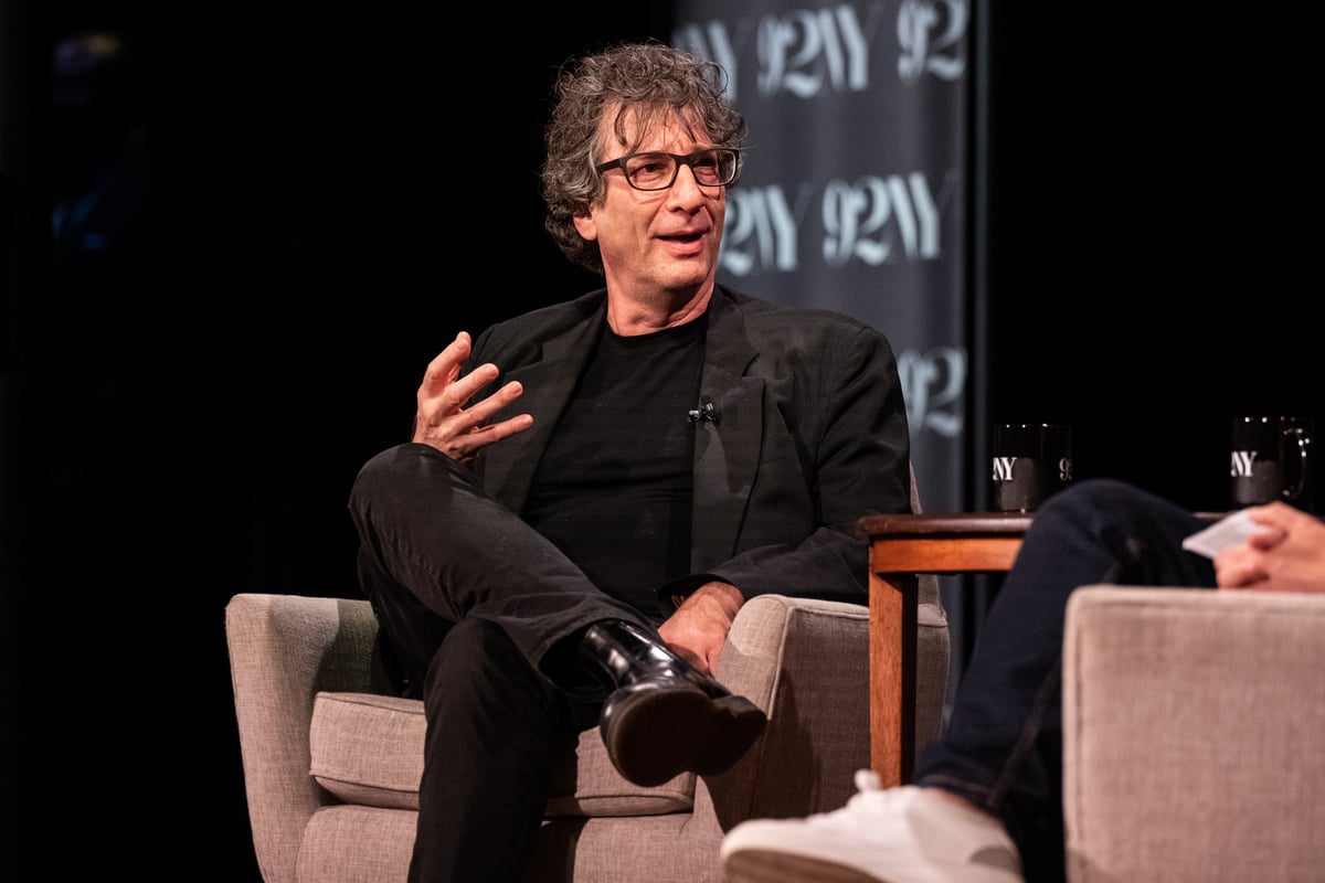 Author Neil Gaiman discusses his series The Sandman at 92nd Street Y on August 22, 2022 in New York City.