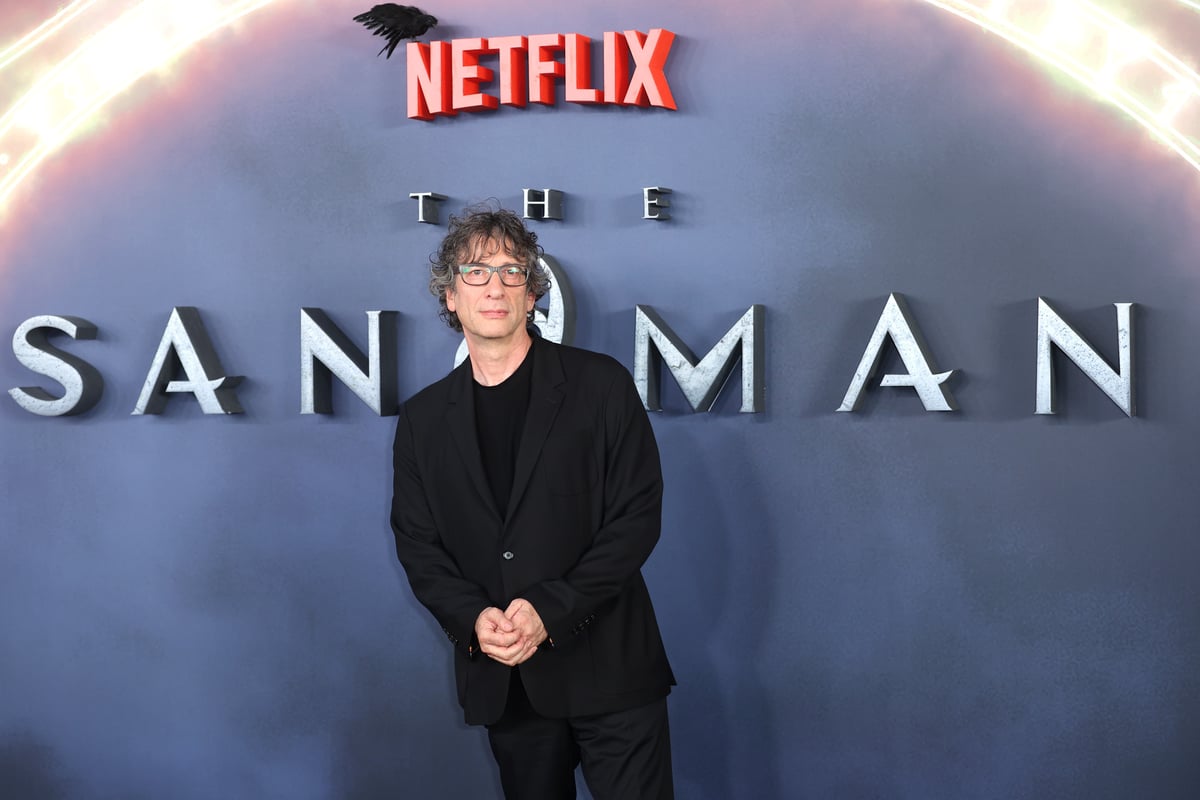 Neil Gaiman attends The Sandman World Premiere at BFI Southbank on August 3, 2022.