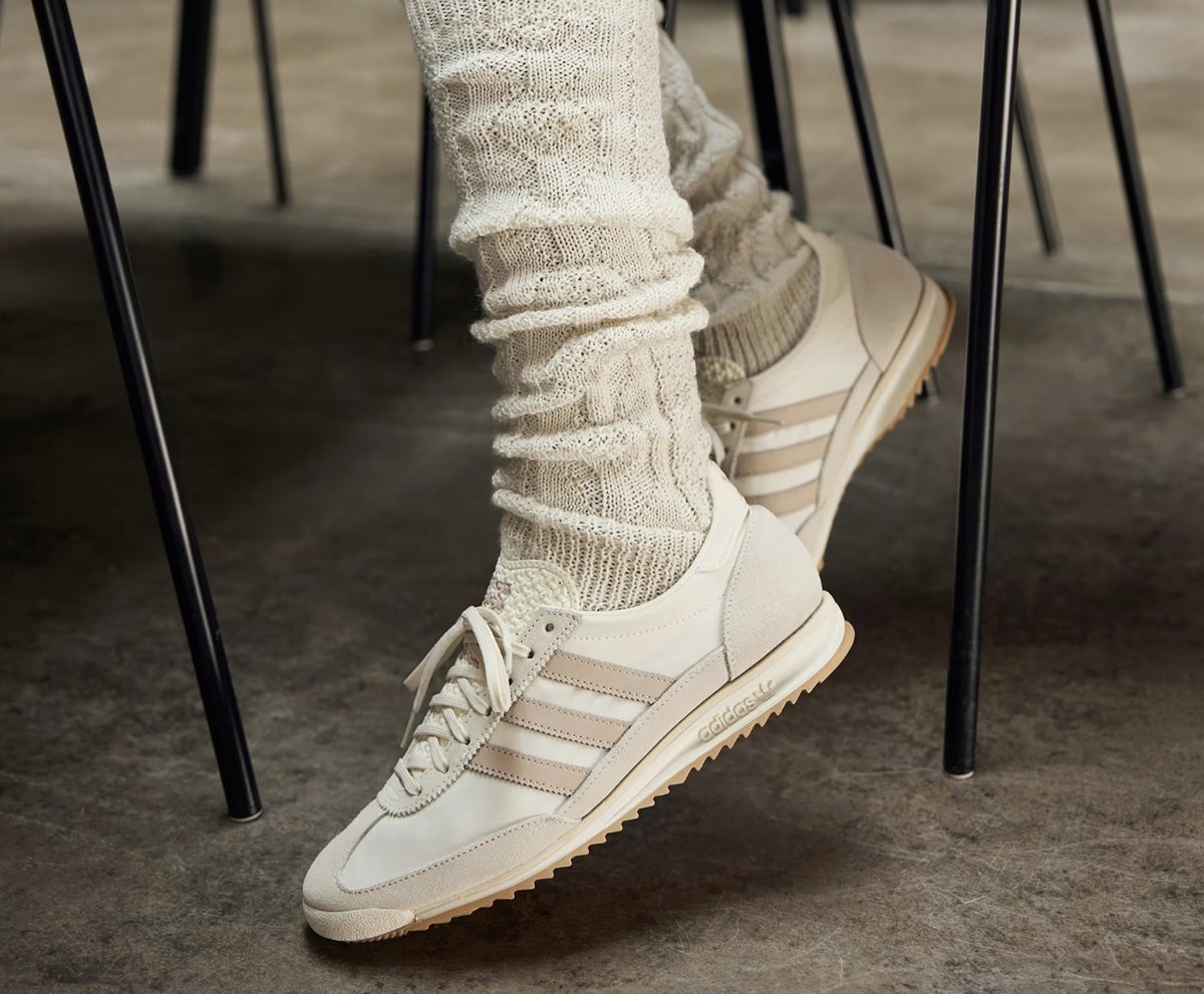adidas Originals SL 72 OG sneakers in white taupe