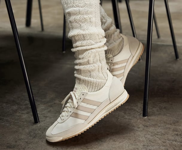 adidas Originals SL 72 OG sneakers in white taupe