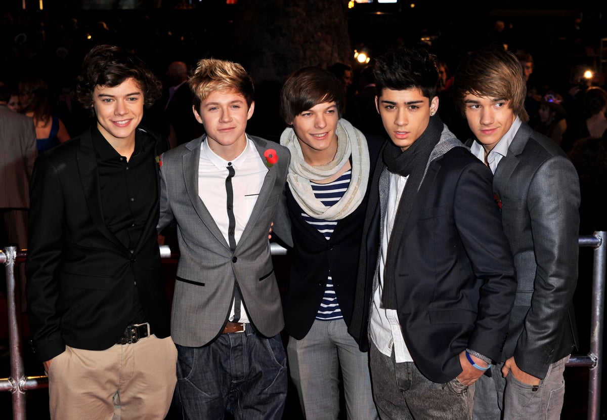 Harry Styles, Niall Horan, Louis Tomlinson, Zayn Malik and Liam Payne of One Direction in 2010.