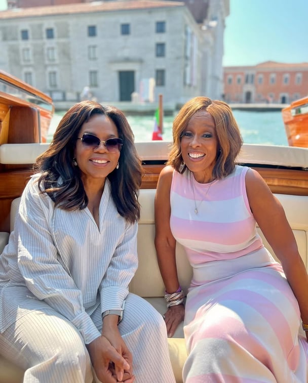 Oprah and her best friend, US TV presenter Gayle King