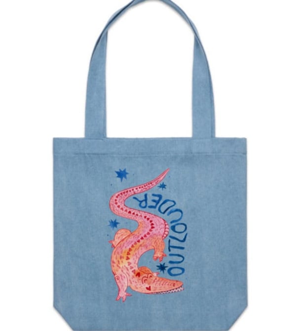mamamia outloud merch croc tote bag