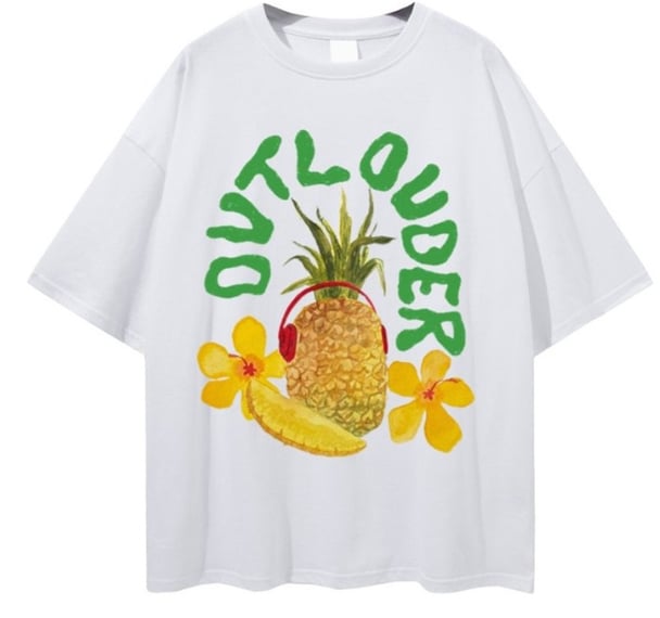 mamamia outloud merch pineapple tshirt