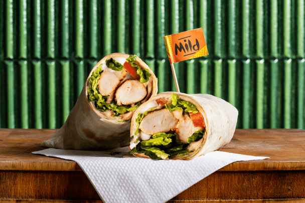 A nando's chicken wrap..