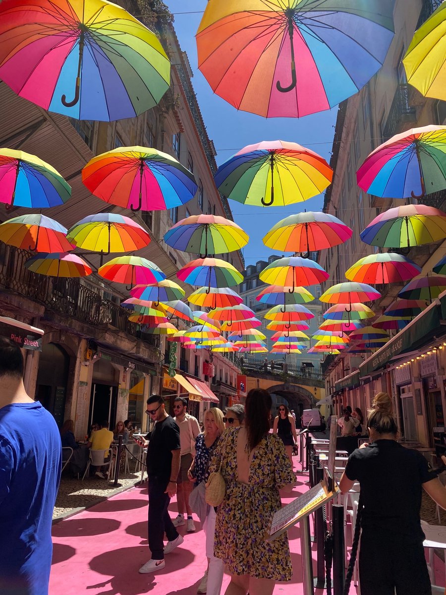 Lisbon's Pink Street (Rua Nova do Carvalho).