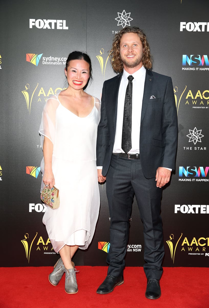 Poh Ling Yeow with her second husband, Jono Bennett.