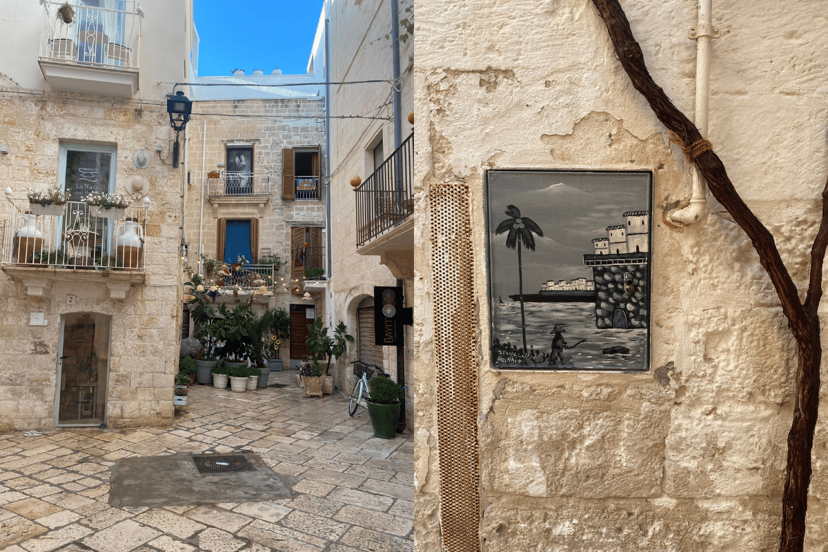 Streets of Polignano a Mare.
