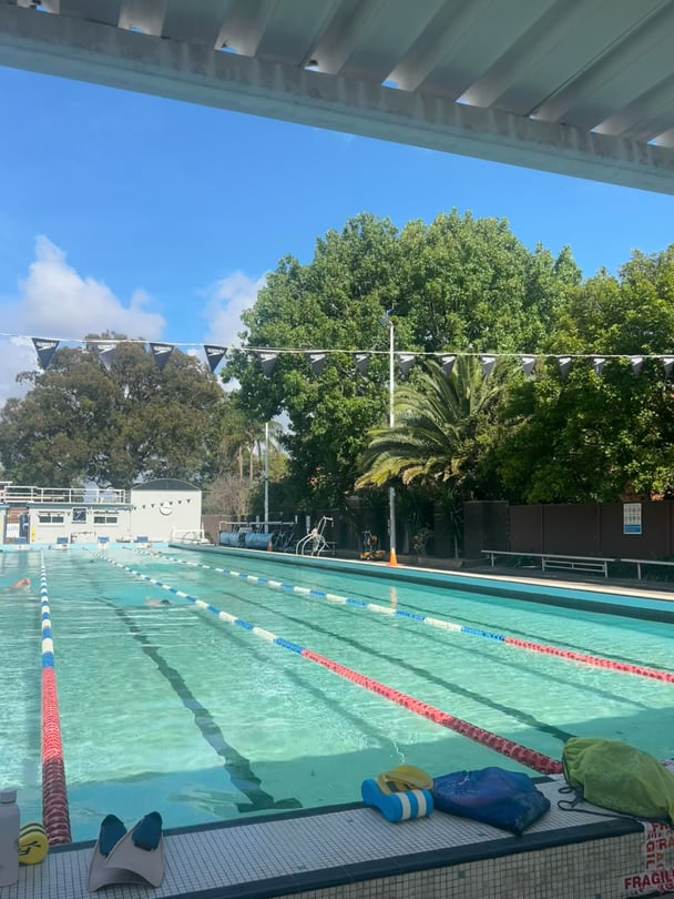 50 metre swimming pool.