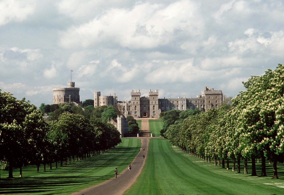 The entrance to Windsor Castle, which was recently robbed by two masked men.