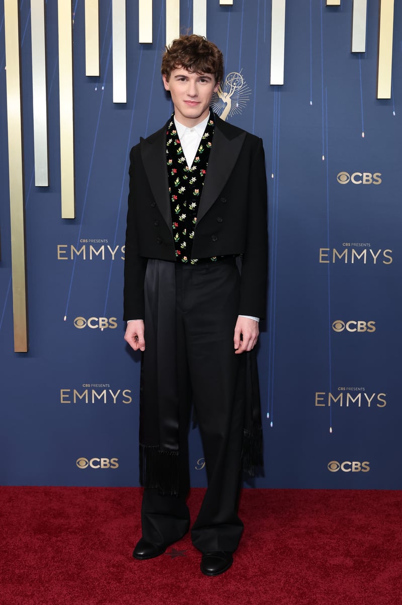 Sam Nivola attends the 77th Primetime Emmy Awards at Peacock Theater.