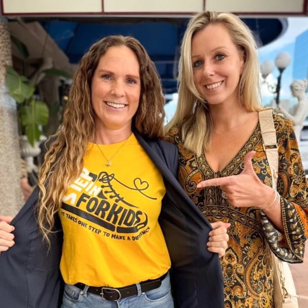 Step In For Kids founder Sarah Kopp and general director Amanda French.