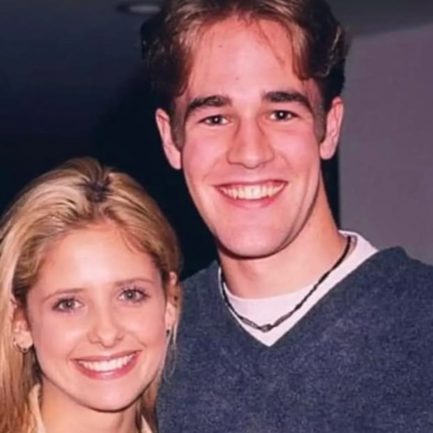 Sarah Michelle Gellar and James Van Der Beek pictured in her tribute.