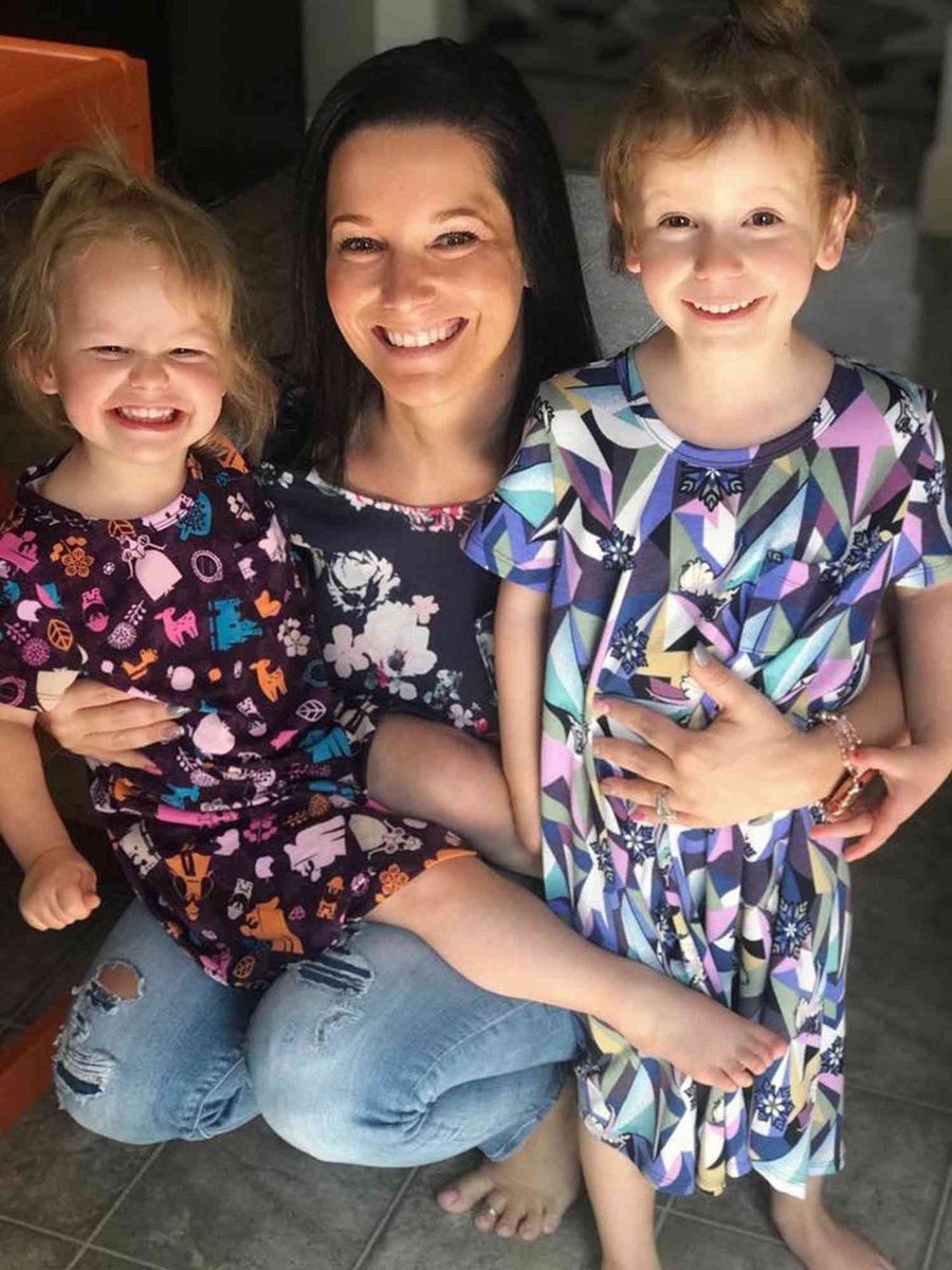 Shanann Watts with her daughters.