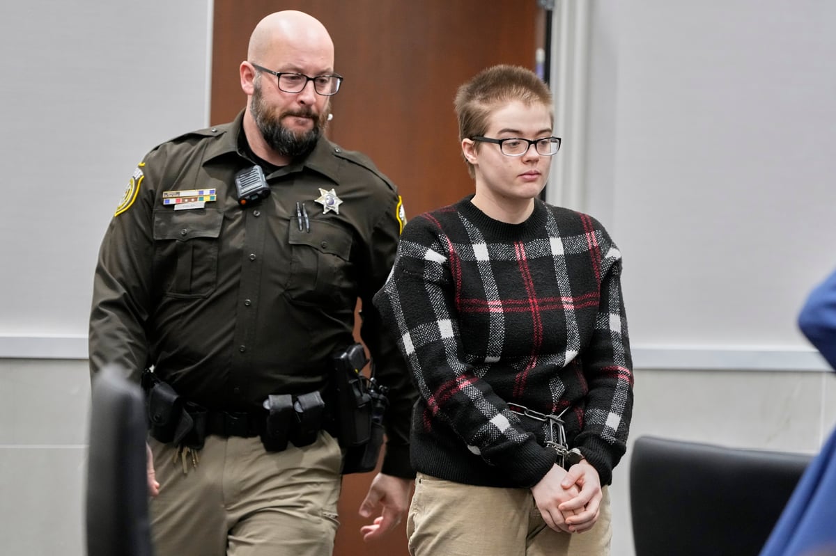 Morgan Geyser, the Slender Man stabber, in court in 2017.