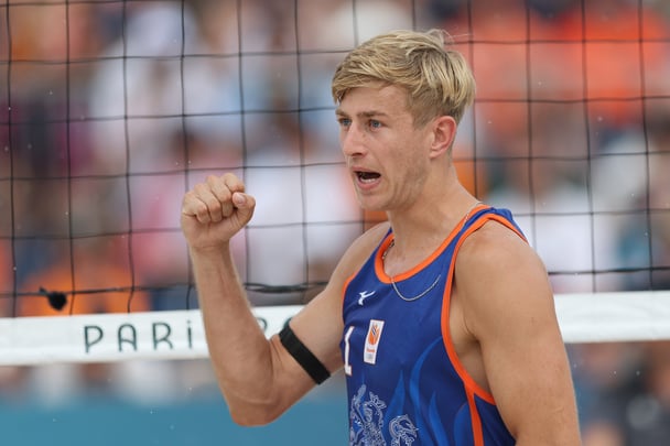 Volleyball player Steven van de Velde.